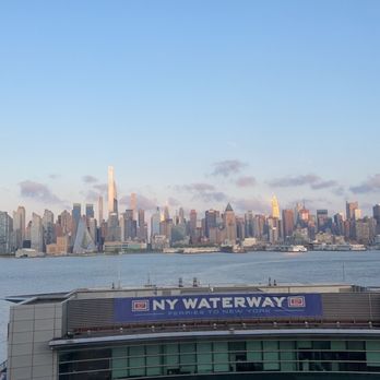 Envue, Autograph Collection - View from our window with ferry across the way. - Hotels Near Me - Weehawken, New Jersey Envue, Autograph Collection - View from our window with ferry across the way. - Hotels Near Me - Weehawken, New Jersey