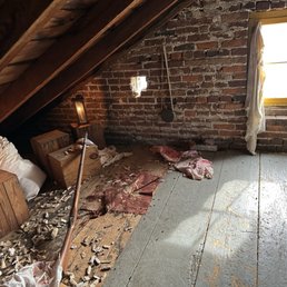 The attic that housed Confederate sharpshooters during the battle.