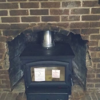 Chimneys Plus - New insert...Had to look at this for almost a week while they ordered the right size panels. - Chimney Sweeps Near Me - Moncure, North Carolina