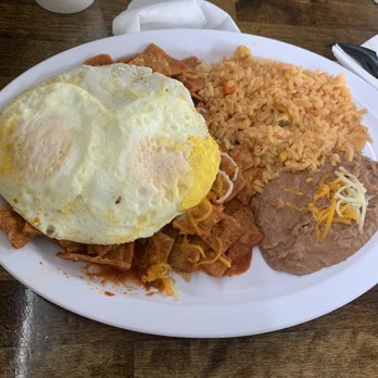 Los Reyes - Chilaquiles (with red sauce) - Mexican Near Me - San Diego, California