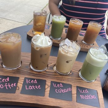 Common Grounds Coffeehouse - Coffee flight - Desserts Near Me - Oaklyn, New Jersey Common Grounds Coffeehouse - Coffee flight - Desserts Near Me - Oaklyn, New Jersey