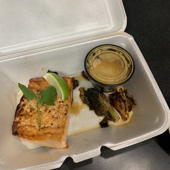 The VIG Chicago - The salmon to go. Charged me $30 for one salmon filet and TWO Brussels sprouts. Not worth it. - American Near Me - Chicago, Illinois The VIG Chicago - The salmon to go. Charged me $30 for one salmon filet and TWO Brussels sprouts. Not worth it. - American Near Me - Chicago, Illinois