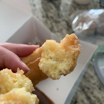 Carolina Glazed Donuts - Inside old fashioned donut - Coffee & Tea Near Me - Durham, North Carolina