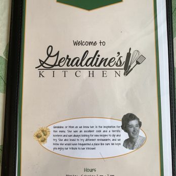 Geraldine's Kitchen - Menu page 1 - Breakfast & Brunch Near Me - Jeffersonville, Indiana