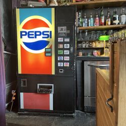 Gnarly Hussle - Old Pepsi machine that dispenses beer