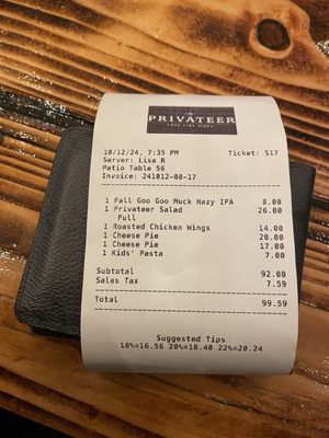 The Privateer Coal Fire Pizza by null