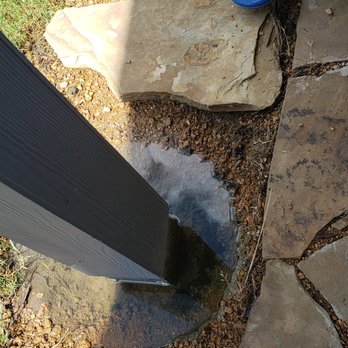 S&N Remodeling - Flagstone was not replaced after putting in the posts. - Siding Near Me - Mesquite, Texas S&N Remodeling - Flagstone was not replaced after putting in the posts. - Siding Near Me - Mesquite, Texas