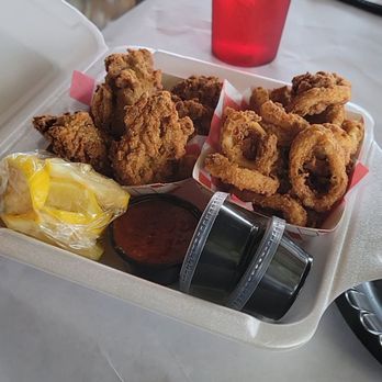 LA Crab Shack - Calamari and oysters togo. - Cajun/Creole Near Me - Mesa, Arizona