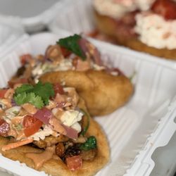 Frybread - Wild mushroom Indian taco