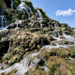Fall Creek Falls - You can climb the rocks at Fall Creek Falls. They're not slippery.