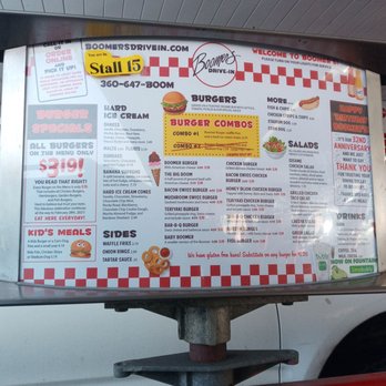 Boomer's Drive In - Menu - Burgers Near Me - Bellingham, Washington Boomer's Drive In - Menu - Burgers Near Me - Bellingham, Washington