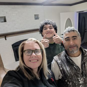Stars Painting - Happy Customer with these 2 that worked magic on this house and fireplace. - Painters Near Me Stars Painting - Happy Customer with these 2 that worked magic on this house and fireplace. - Painters Near Me