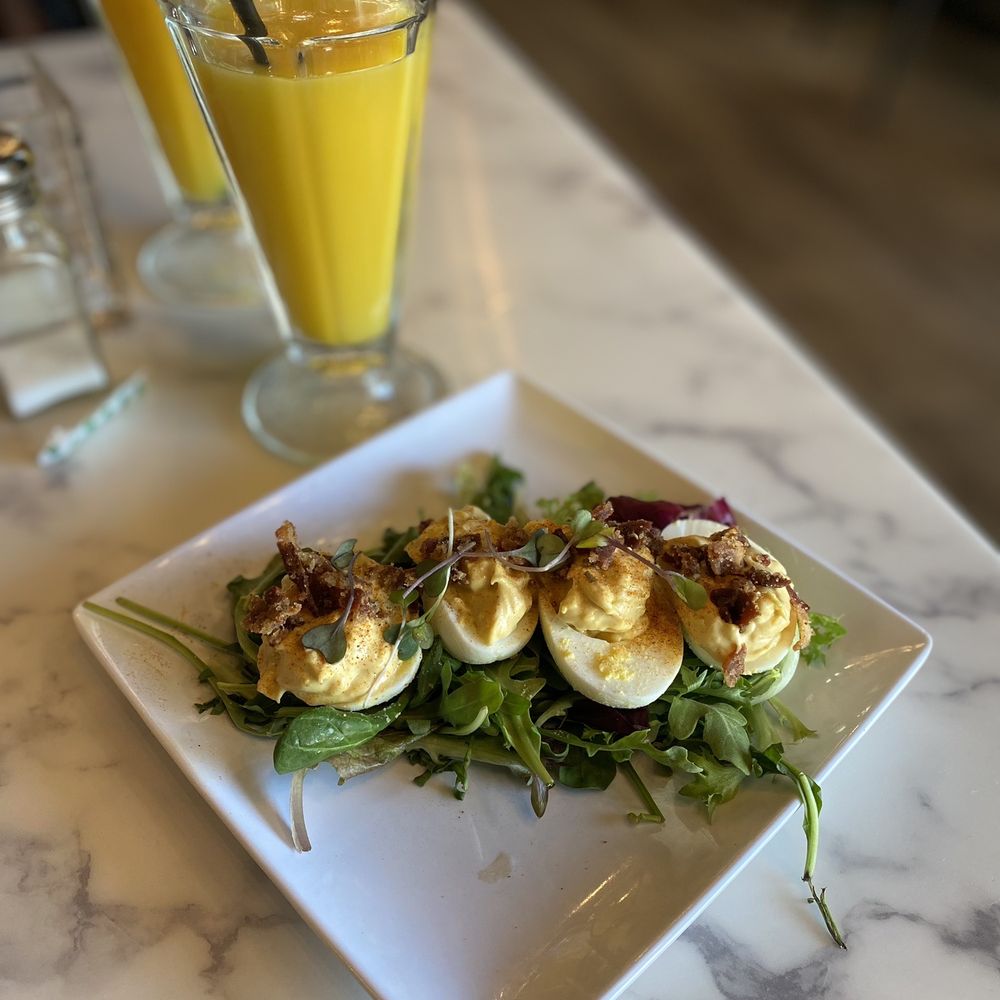 Love At First Bite - Candied bacon deviled eggs - Breakfast & Brunch Near Me - Atlanta, Georgia Love At First Bite - Candied bacon deviled eggs - Breakfast & Brunch Near Me - Atlanta, Georgia