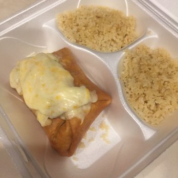 Hidalgo Mexican Restaurant - Beef chimichanga double rice. Good stuff - Mexican Near Me - Belleville, Michigan