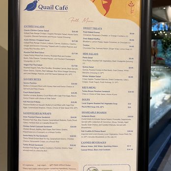 Quail Cafe - The Menu - Cafes Near Me - Redwood City, California Quail Cafe - The Menu - Cafes Near Me - Redwood City, California