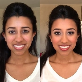 Blush - DC - Before and after, Indian Makeup - Makeup Artists Near Me