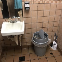 The bathroom was disgusting, and it wasn't because they were busy. It was literally just us and 1 other patron The bathroom was disgusting, and it wasn't because they were busy. It was literally just us and 1 other patron