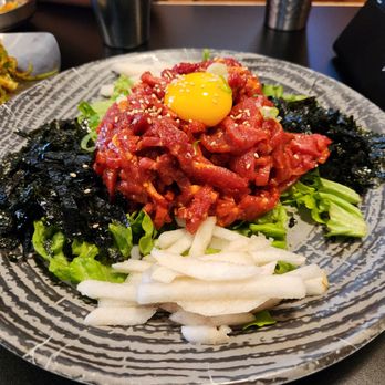 Toe Dam Korean Fusion BBQ - beef tartare - Korean Near Me - Coquitlam, British Columbia