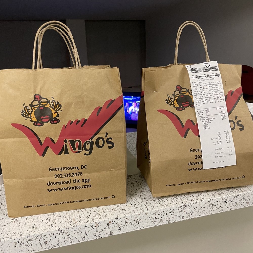 Wingo's - Pricing on receipt in case you want prices - Chicken Wings Near Me - Washington, DC, District of Columbia Wingo's - Pricing on receipt in case you want prices - Chicken Wings Near Me - Washington, DC, District of Columbia