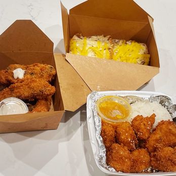 Saigon Vegan - A1. Portobello Tenders, B2. Original Philly, and C19. Orange Cauliflower. Greasy, fried, and not worth it (at least to me). - Vegan Near Me - Garden Grove, California Saigon Vegan - A1. Portobello Tenders, B2. Original Philly, and C19. Orange Cauliflower. Greasy, fried, and not worth it (at least to me). - Vegan Near Me - Garden Grove, California