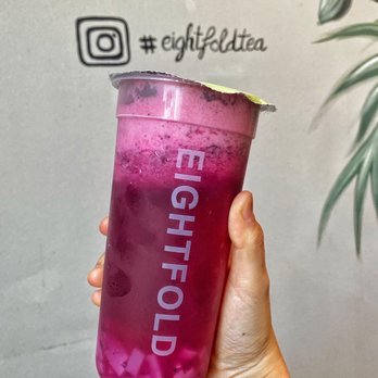 Eightfold Tea Shoppe - Dragon fruit Green Tea - Bubble Tea Near Me - Costa Mesa, California Eightfold Tea Shoppe - Dragon fruit Green Tea - Bubble Tea Near Me - Costa Mesa, California