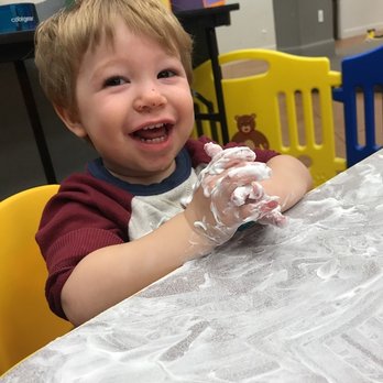 Truth Learning Academy - This guy loves playing with shaving cream! - Child Care & Day Care Near Me - Casselberry, Florida