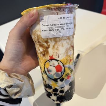 Kung Fu Tea - Cocoa Cream Wow (Large $7.25) - Bubble Tea Near Me - San Jose, California Kung Fu Tea - Cocoa Cream Wow (Large $7.25) - Bubble Tea Near Me - San Jose, California