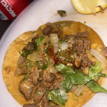 Covyd Tacos - Asada taco $2.50 lots of meat i finished all my other tacos when i took the picture. - Tacos Near Me - La Puente, California Covyd Tacos - Asada taco $2.50 lots of meat i finished all my other tacos when i took the picture. - Tacos Near Me - La Puente, California