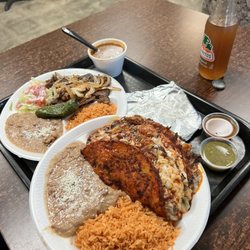 Rancheritas Mexican Grill - Homemade tortillas, consome, and salsa provided on the side