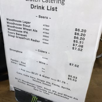 BATL Axe Throwing - The bar menu - Axe Throwing Near Me - Toronto, Ontario