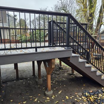 Open Space Design - New stairs from the side - Decks & Railing Near Me Open Space Design - New stairs from the side - Decks & Railing Near Me