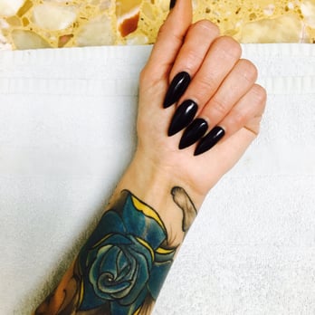 Living Colors Nails - He's done! Black matte. So cool!! Thanks Tom! - Nail Salons Near Me - Austin, Texas Living Colors Nails - He's done! Black matte. So cool!! Thanks Tom! - Nail Salons Near Me - Austin, Texas