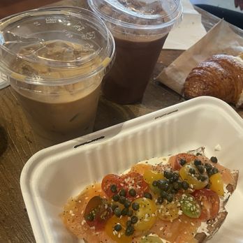 Barefoot Coffee Campbell - Pumpkin pie latte, voodoo, lox and cream cheese on toast, croissant. - Coffee & Tea Near Me - Campbell, California Barefoot Coffee Campbell - Pumpkin pie latte, voodoo, lox and cream cheese on toast, croissant. - Coffee & Tea Near Me - Campbell, California