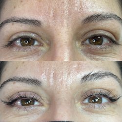 CC Lash Beauty Salon - Lash lift and tint, before and after