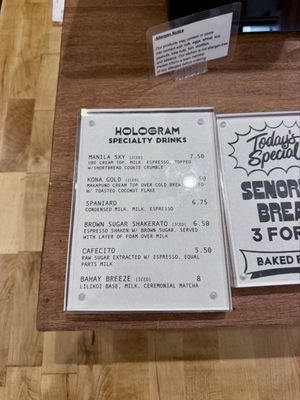 Menu photo 3 Hologram San Francisco, CA Menu photo 3 Hologram San Francisco, CA