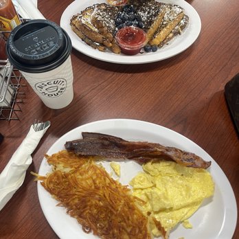 Biscuit House- Tumwater - (top): Cinnamon Swirl French Toast (bottom): Something Simple (coffee): French Kiss (hot) - Breakfast & Brunch Near Me - Tumwater, Washington Biscuit House- Tumwater - (top): Cinnamon Swirl French Toast (bottom): Something Simple (coffee): French Kiss (hot) - Breakfast & Brunch Near Me - Tumwater, Washington
