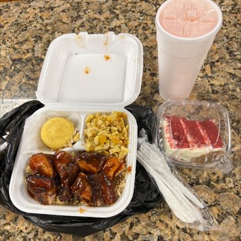 Oley's Kitchen & BBQ - a meal in a styrofoam container - Soul Food Near Me - Orlando, Florida Oley's Kitchen & BBQ - a meal in a styrofoam container - Soul Food Near Me - Orlando, Florida