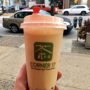 Corner 17 - Oolong Bubble Milk Tea. First time trying it. I'll try a different flavor next time! - Chinese Near Me - Saint Louis, Missouri Corner 17 - Oolong Bubble Milk Tea. First time trying it. I'll try a different flavor next time! - Chinese Near Me - Saint Louis, Missouri