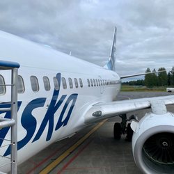 Alaska Airlines - Boarding my flight from Gustavus, AK to Juneau, AK.
