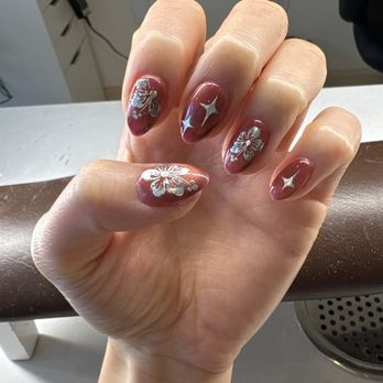 K&K Nails Salon - Cat eye nails with stickers! - Nail Salons Near Me - Costa Mesa, California K&K Nails Salon - Cat eye nails with stickers! - Nail Salons Near Me - Costa Mesa, California