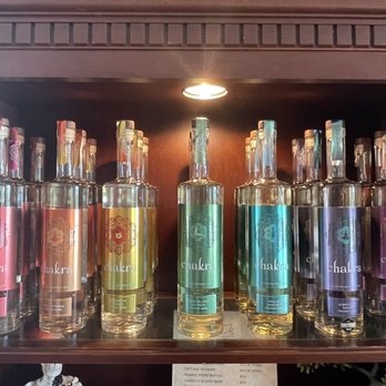 Carefree Spirits Distillery - Chakra vodka display - Distilleries Near Me - Cave Creek, Arizona