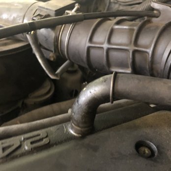 A Plus Smog Test Only Center - Can you see a crack that the mechanic claims failed the smog test? - Smog Check Stations Near Me - Encinitas, California