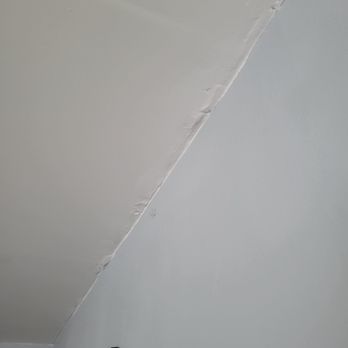 MassBuild Contractors - This was Mike's "professional" work after hanging new drywall on our ceiling - General Contractors Near Me - North Andover, Massachusetts