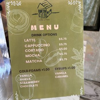Rinconcito Cafe - Menu - Coffee & Tea Near Me - Maywood, California Rinconcito Cafe - Menu - Coffee & Tea Near Me - Maywood, California