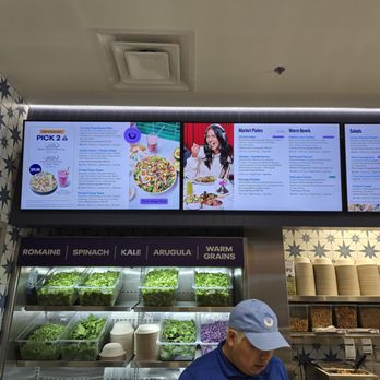 Just Salad - Menu and open kitchen counter - Salad Near Me - Northbrook, Illinois
