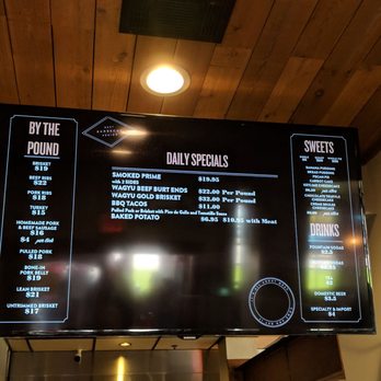 Killen's Barbecue - Cool electronic menu - Barbeque Near Me - Pearland, Texas