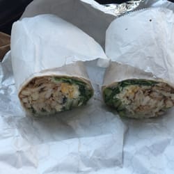 That's A Wrap - The very good Cajun Chicken wrap on whole wheat wrap