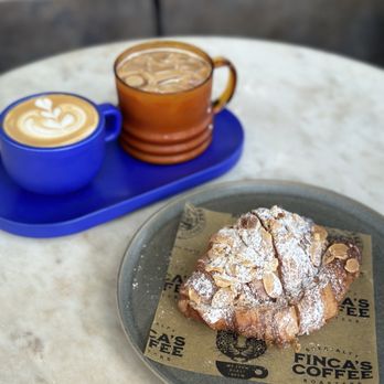 Finca’s Coffee - Almond croissant, Cortado - Coffee & Tea Near Me - Miami, Florida