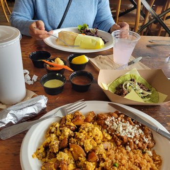 Taco Mesa - Breakfast platter and fish burrito - Breakfast & Brunch Near Me - Orange, California