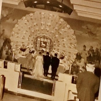 Blessed Sacrament Church - Rita Hughes marrying Edmund Schwartz. The bride's brother,Edward F.X. Hughes, is the best man. - Churches Near Me - Jackson Heights, New York Blessed Sacrament Church - Rita Hughes marrying Edmund Schwartz. The bride's brother,Edward F.X. Hughes, is the best man. - Churches Near Me - Jackson Heights, New York